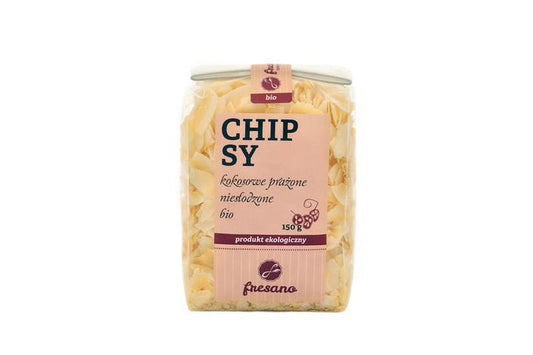 Chipsy kokosowe prażone niesłodzone EKO 150 g