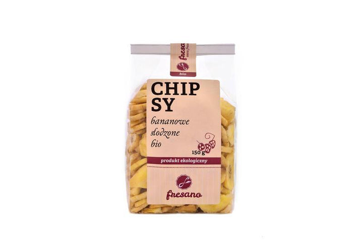 Chipsy bananowe słodzone EKO 150 g