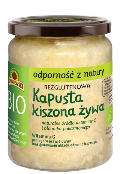 Kapusta kiszona żywa bezglutenowa BIO 540 ml