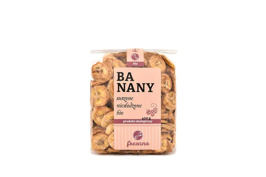 Banany suszone niesłodzone BIO 400 g